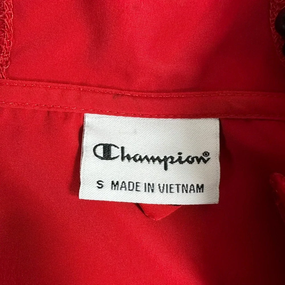 Champion Red Carthage College Windbreaker‎ Size S Athletic